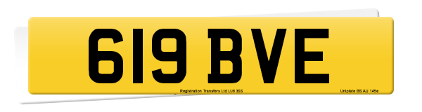 Registration number 619 BVE